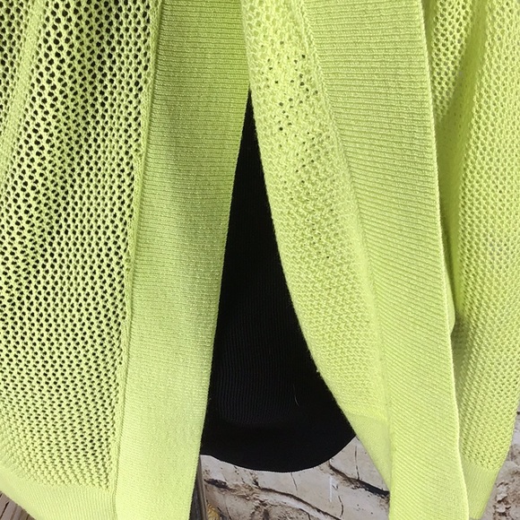 Clearance!!! CAbi neon green Sweater - Picture 7 of 7